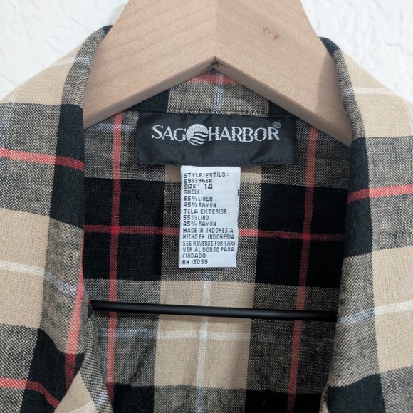 Sag Harbor Linen Blend Blazer / 14 - Picture 6 of 8